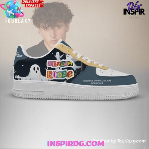 Benson Boone Fireworks And Rollerblades Limited Air Force 1 Sneakers - Image 3