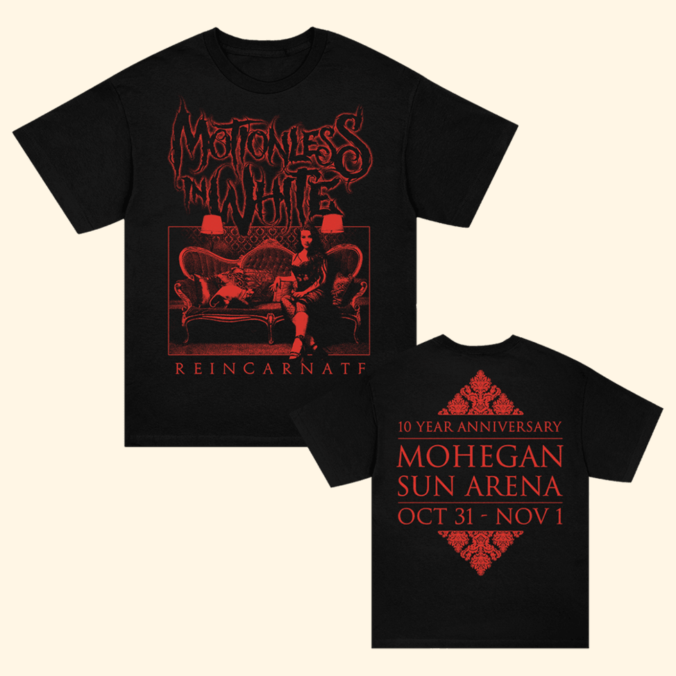 Reincarnate 10 Year Apocalypse Fest T-Shirt Motionless In White Merch Father's Day Gifts For Besties
