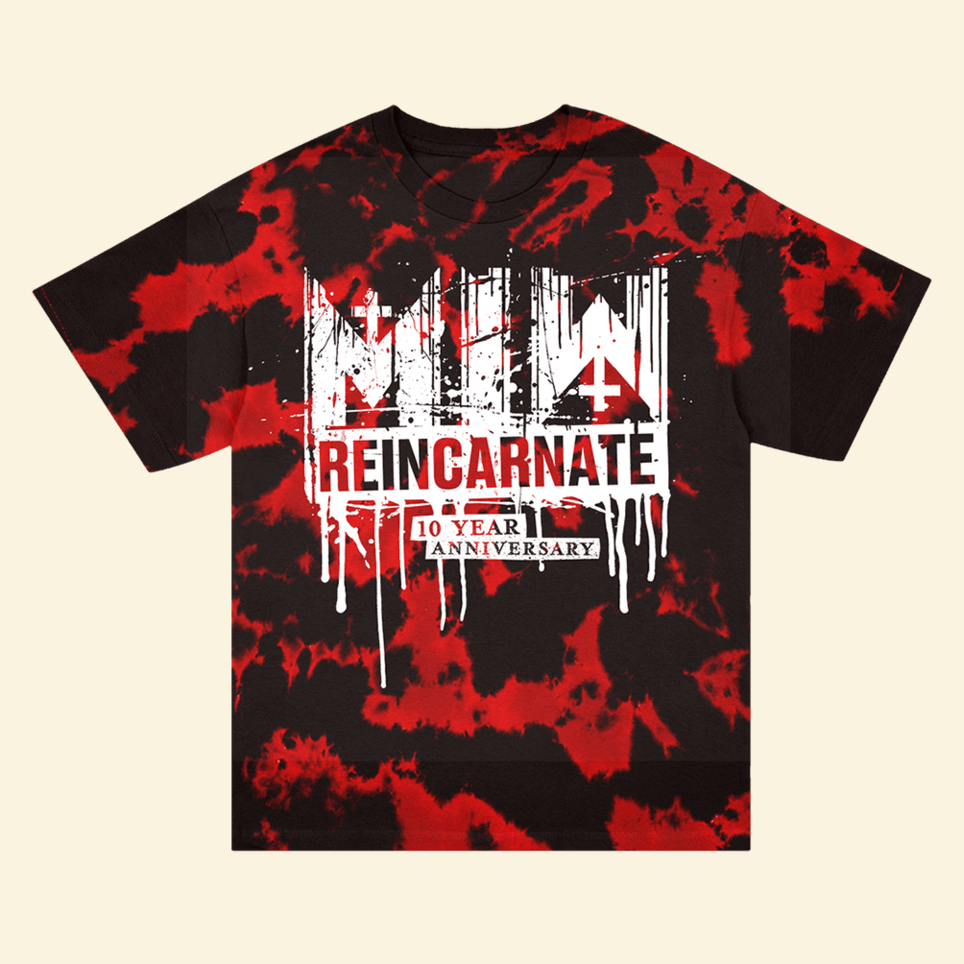 Reincarnate 10 Year Drip Logo Tie Dye T-Shirt Motionless In White Merch Gifts For Friends