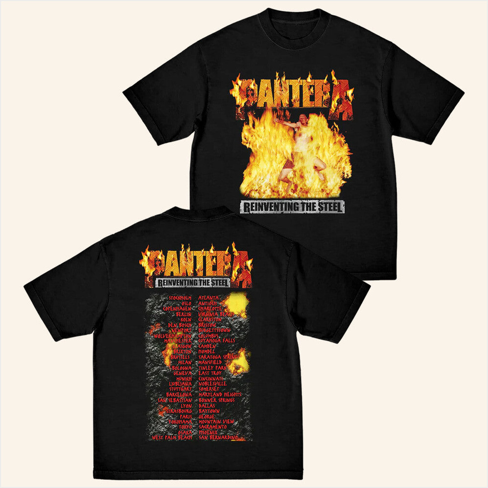 Reinventing The Steel Tour T-Shirt Pantera Merch Best Gifts For Husband Gifts For Besties