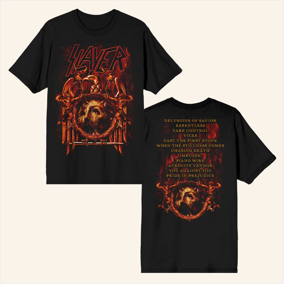 Repentless Tracklist T-Shirt Slayer Merch Gifts For Father Birthday Gift Ideas