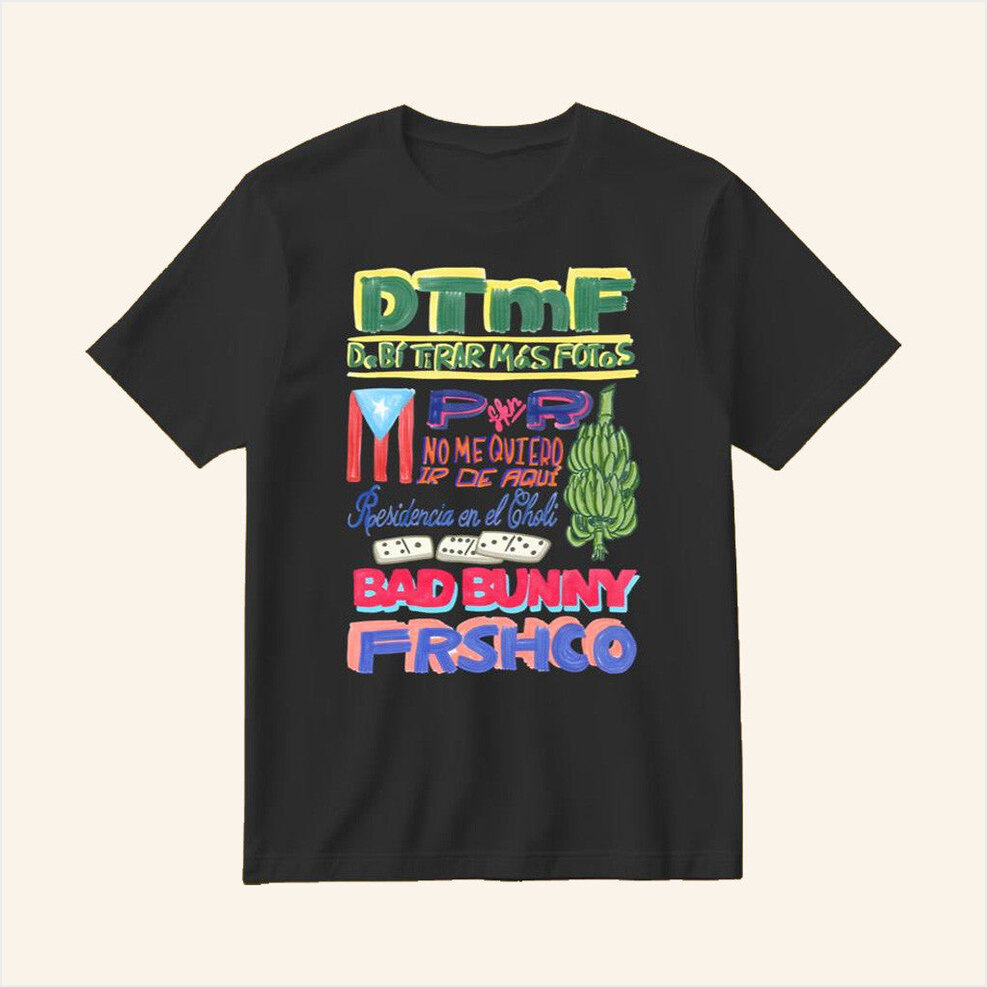 Residencia Tour Black T-Shirt DTMF Merch Birthday Gifts For Husband Gifts For Besties