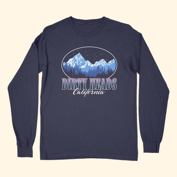 Resort Navy Long Sleeve T-Shirt Dirty Heads Merch Gift Ideas For Friends Birthday Gift Ideas
