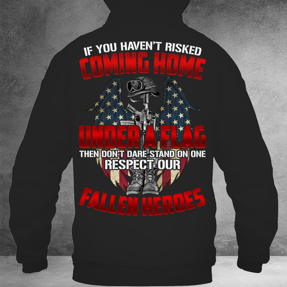 Respect Our Fallen Heroes Hoodie Memorial Day Gifts For Veterans