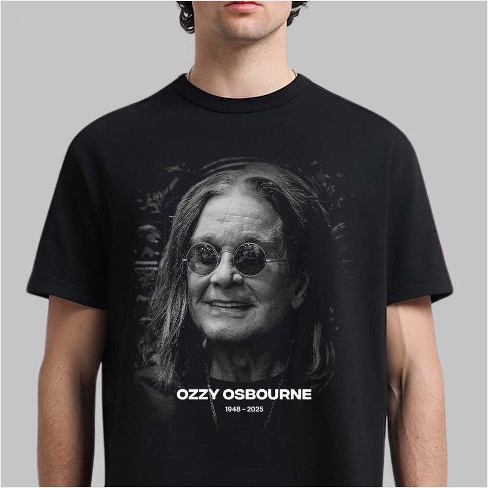 Rest In Peace Ozzy Osbourne 1948-2025 Thank You For The Memories T-Shirt RIP Ozzy Osbourne Shirt