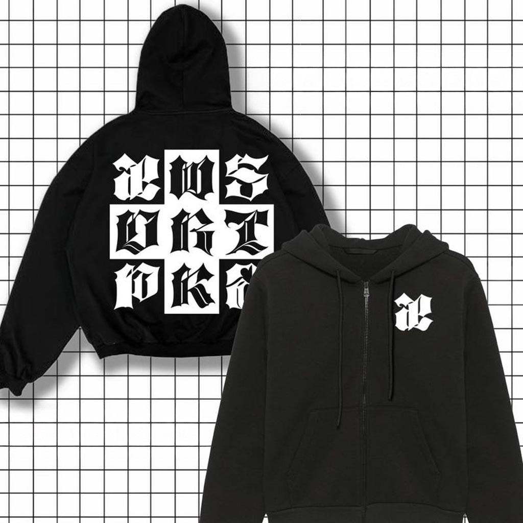Retro Aespa Dirty Work Zip Hoodie Dirty Work Hoodie Aespa Members Karina Giselle NingNing