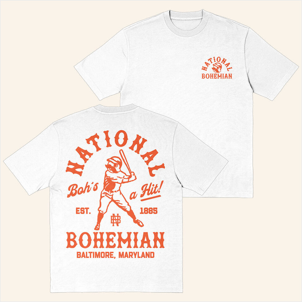 Retro Baseball Season T-Shirt National Bohemian Merch Best Friend Birthday Gifts