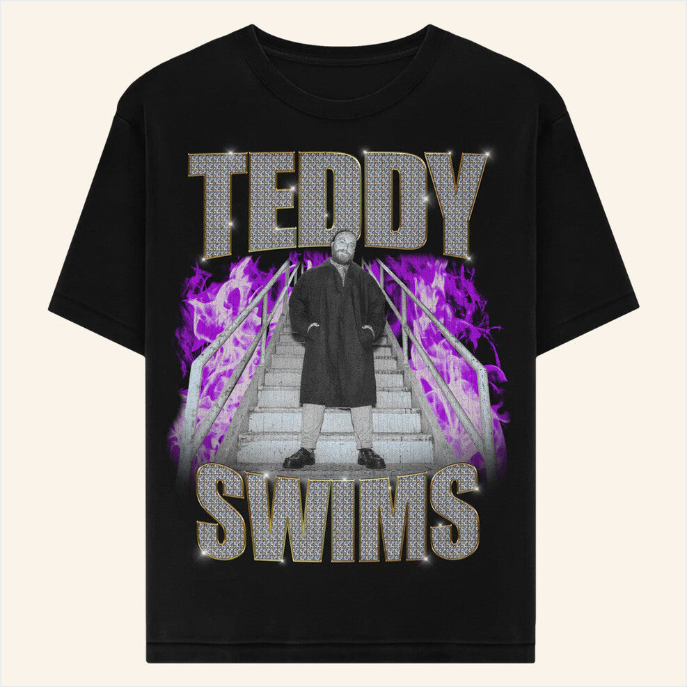 Retro Bootleg T-Shirt Teddy Swims Merch Birthday Gifts For Fans BFF Gifts Christmas Presents