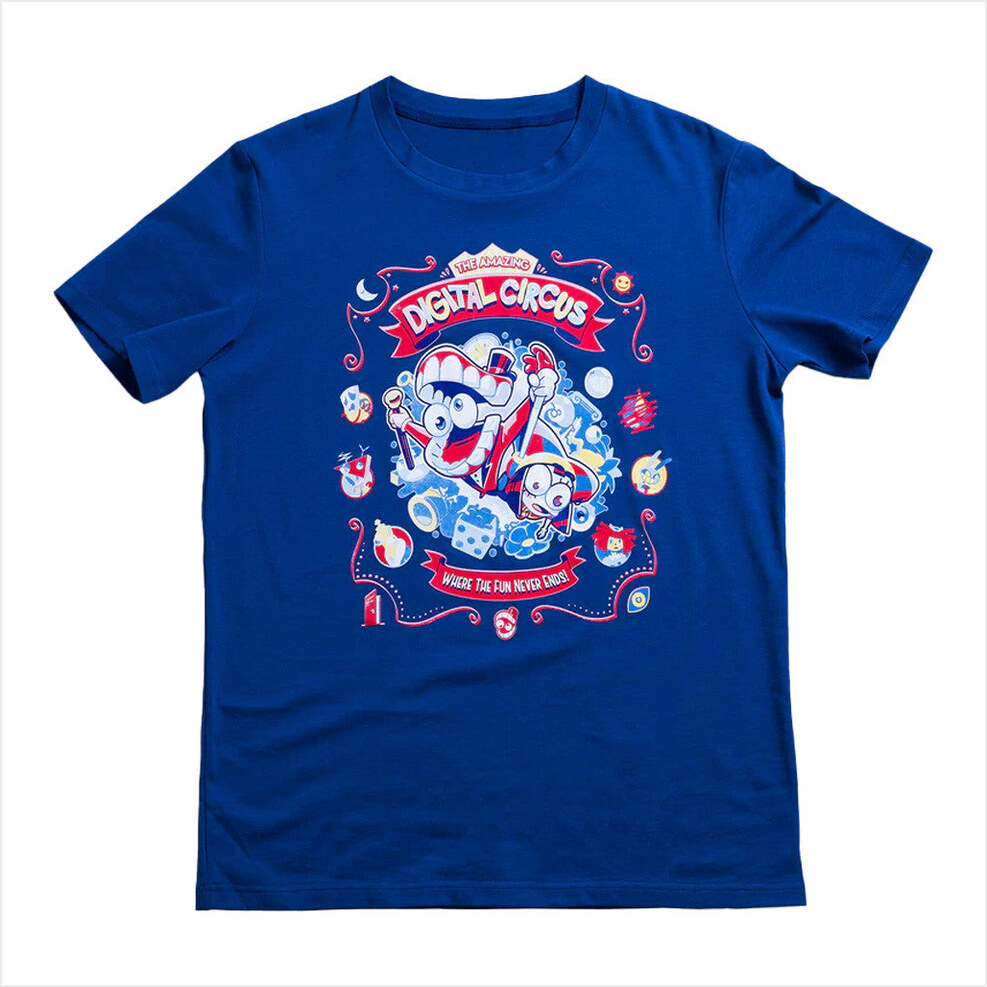 Retro Carnival T-Shirt TADC Merch The Amazing Digital Circus Merch Birthday Gifts For Boyfriend