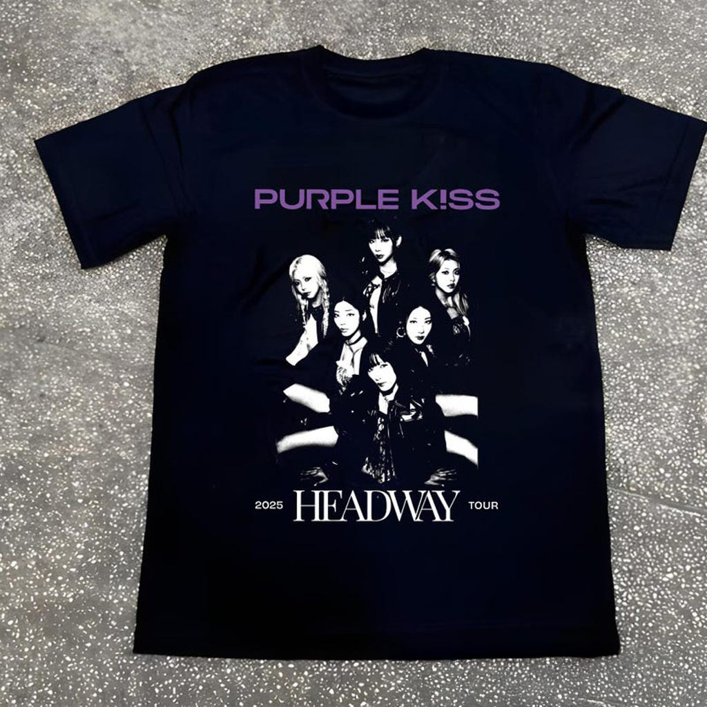 Retro Purple Kiss Shirt Purple Kiss HeadWay Tour T-Shirt Purple Kiss Headway Sweatshirt