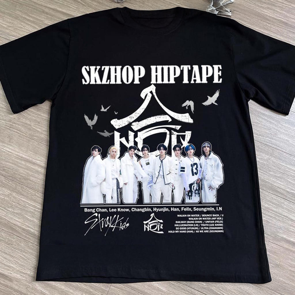 Retro SKZHOP HIPTAPE Shirt Stray Kids Hop Shirt Stray Kids Walkin on Water Sweatshirt Stray