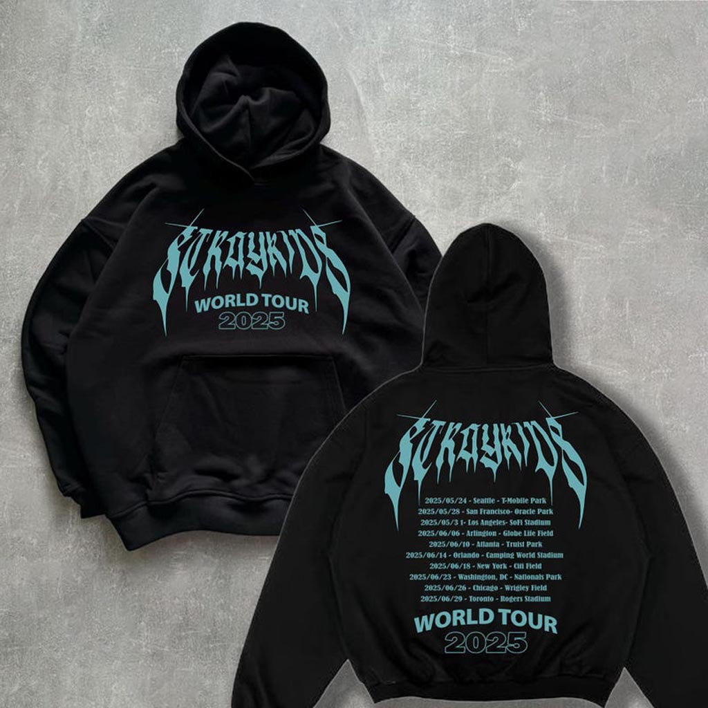 Retro Stray Kids Domiate World Tour in North America Hoodie Stray Kids Shirt Stray Kids Tour