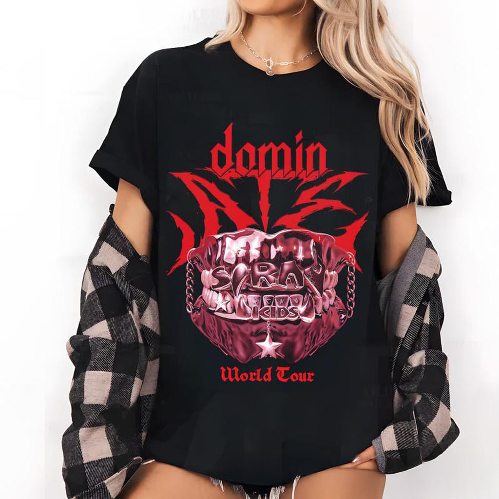 Retro Stray Kids Domiate World Tour T-shirt Stray Kids World Tour Hoodie Stray Kids Domiate