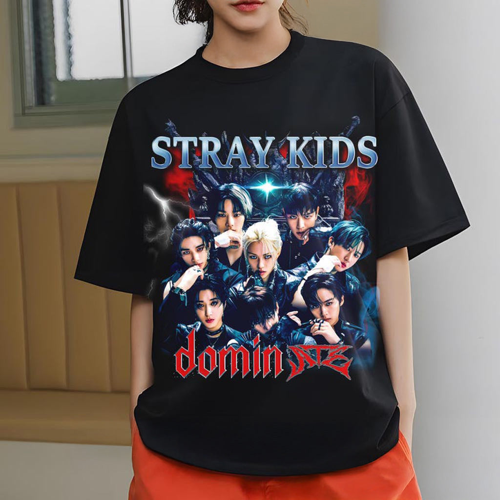 Retro Stray Kids Domiate World Tour T-shirt, Stray Kids World Tour Hoodie, Stray Kids Domiate