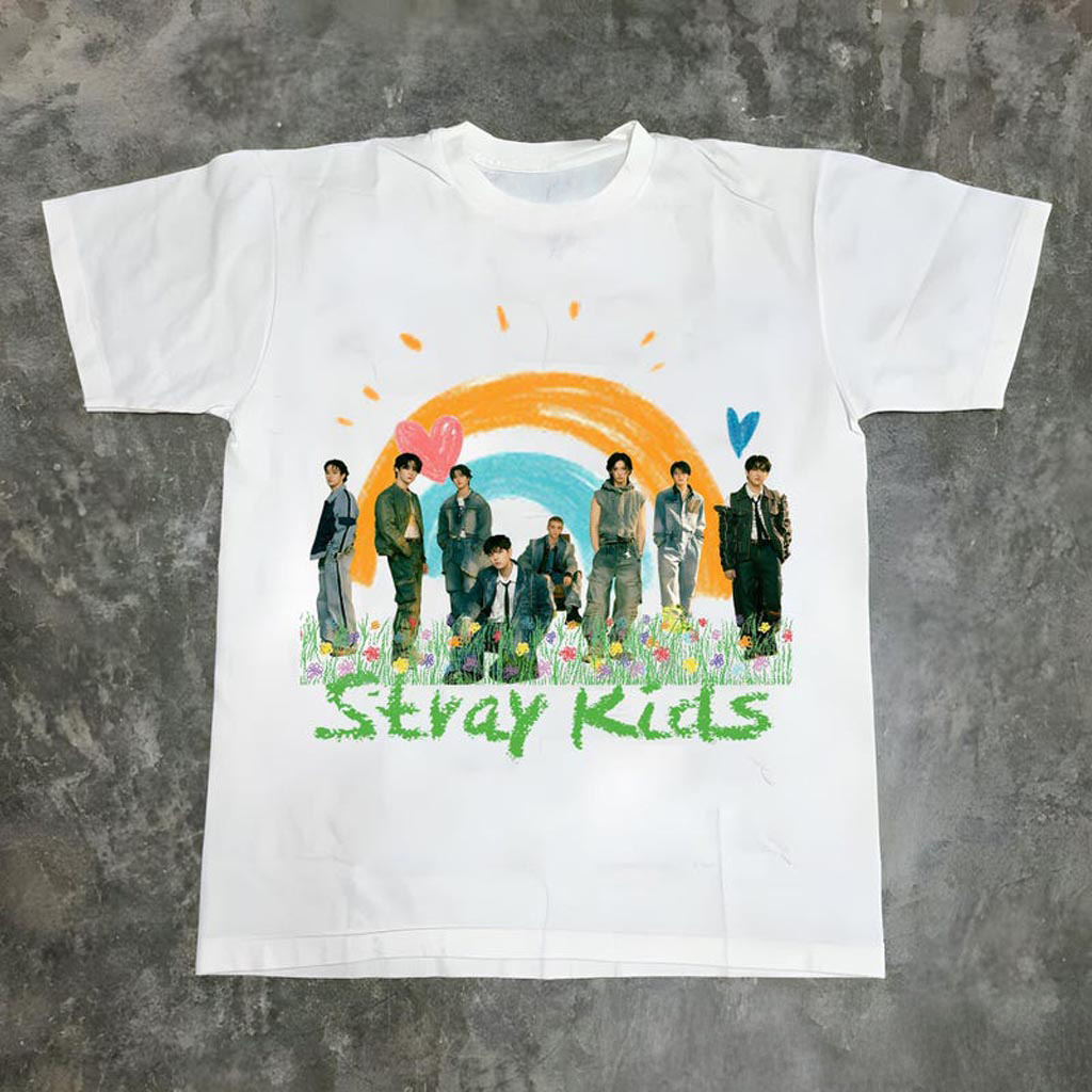 Retro Stray Kids Domiate World Tour T-shirt Stray Kids World Tour Shirt Stray Kids Domiate