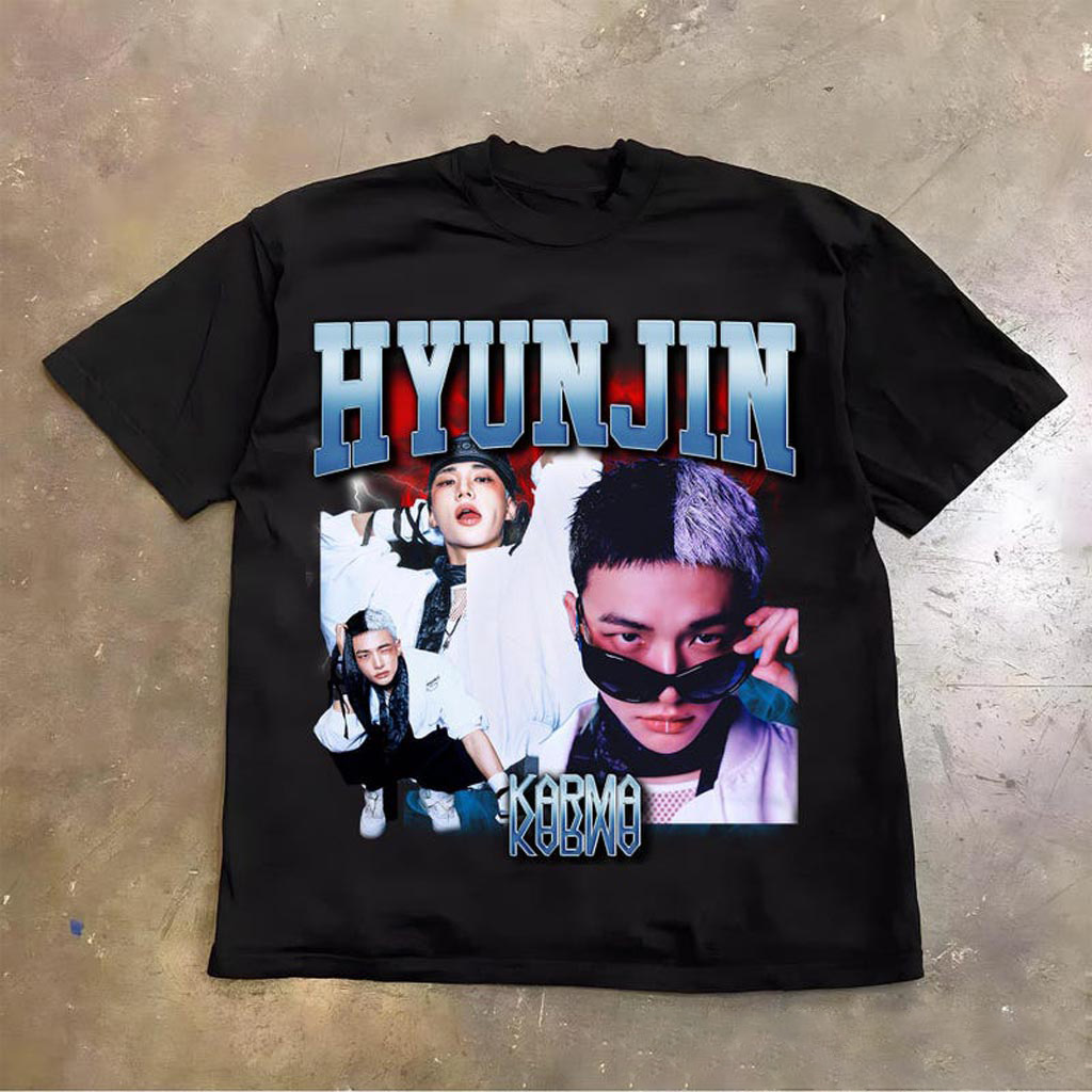 Retro Stray Kids Hyunjin Karma Shirt SKZ Karma Beep Sweatshirt Stray Kids Ceremony Shirt
