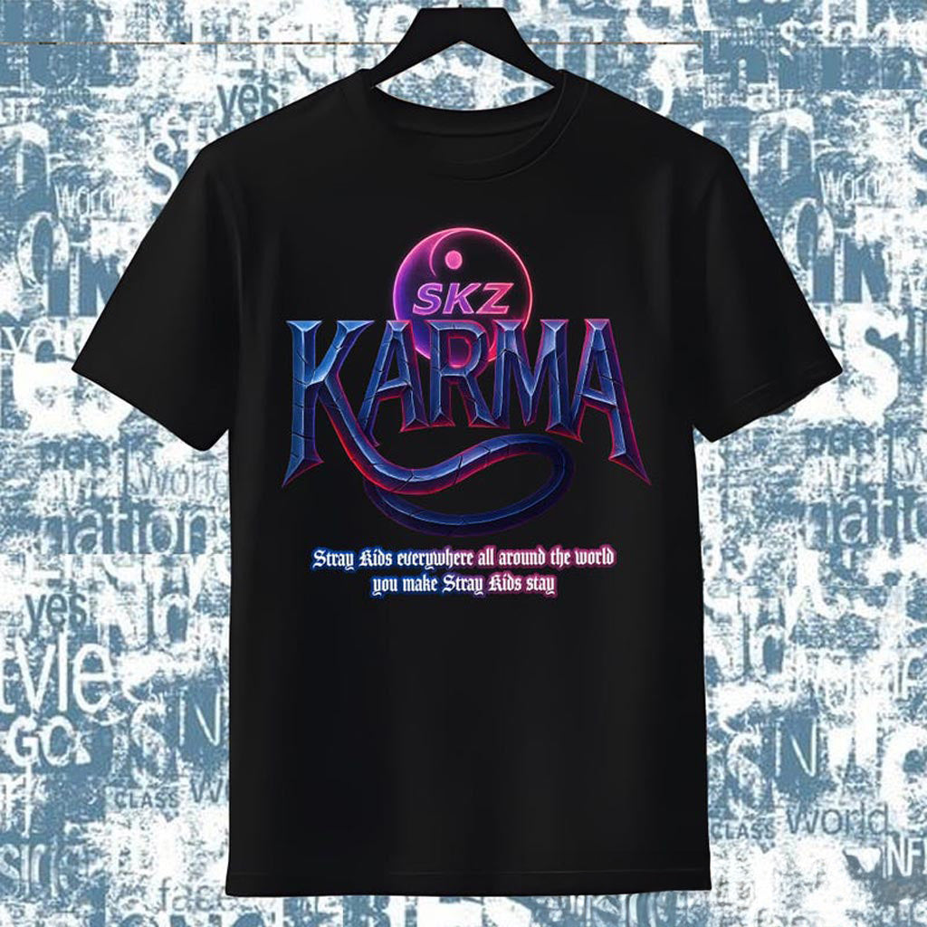 Retro Stray Kids Karma Shirt, Stray Kids Domiate World Tour Shirt, Stray Kids Karma Comeback