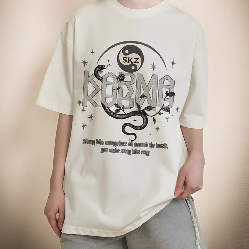Retro Stray Kids Karma Shirt Stray Kids World Tour Hoodie Stray Kids Karma Comeback Shirt