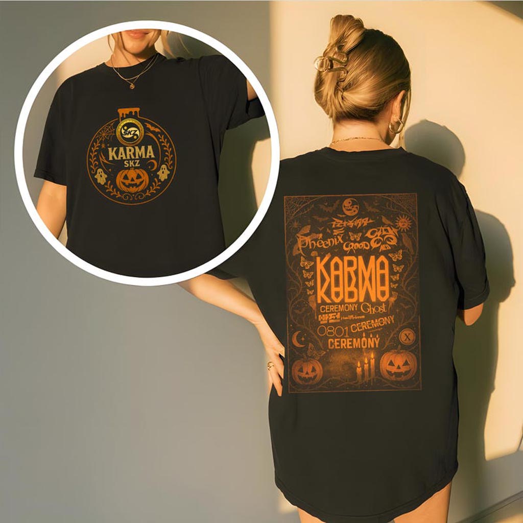 Retro Stray Kids Karma Track List Shirt Stray Kids Karma Shirt Stray Kids Ceremony Shirt