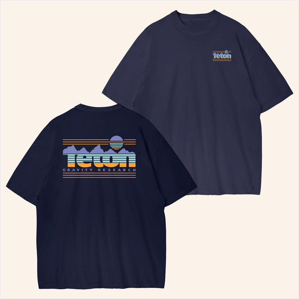 Retro Sunrise T-Shirt Tetongravity Merch Gift Ideas For Wife Best Friend Birthday Gifts