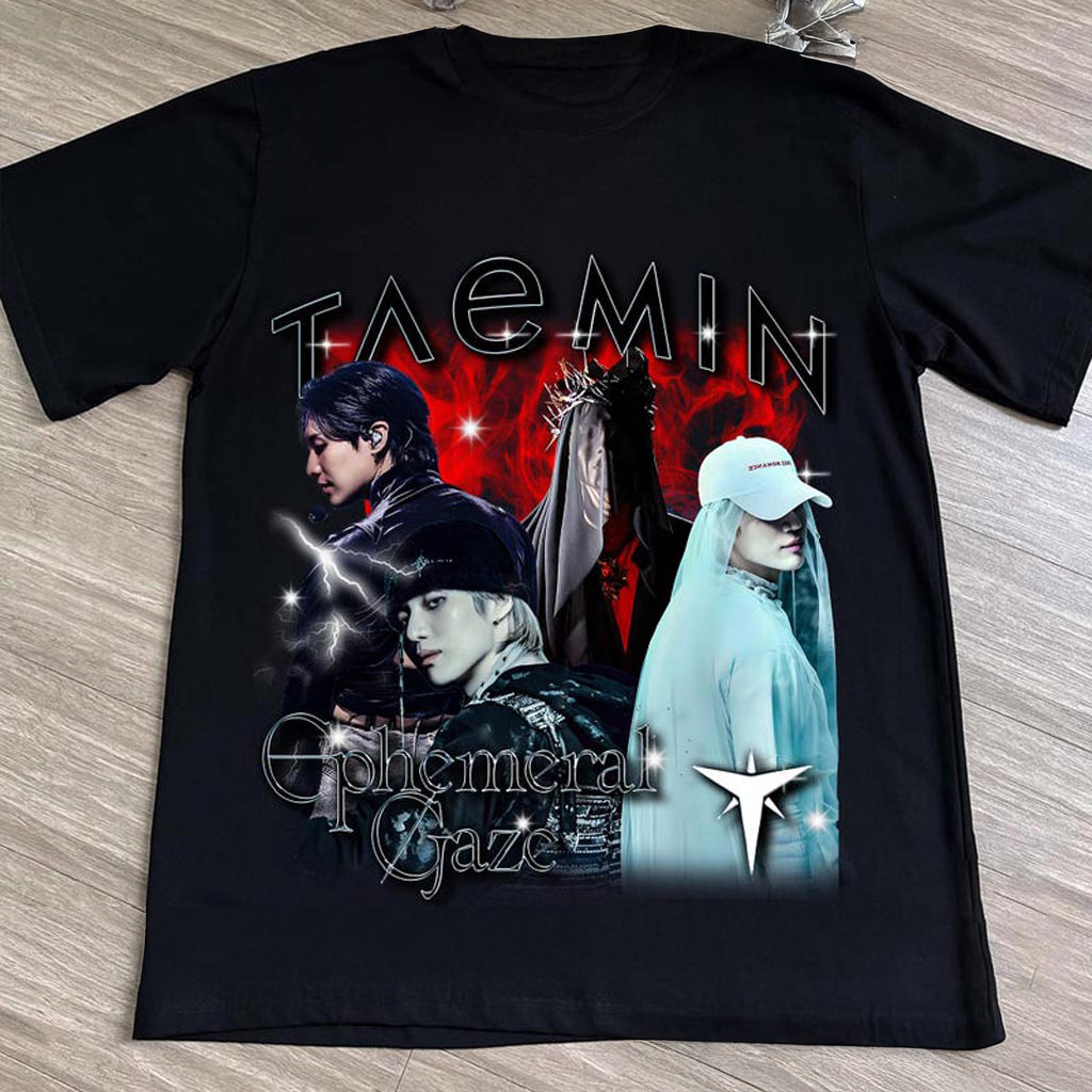 Retro Taemin Ephemeral Gaze Shirt Ephemeral Gaze Taemin World Tour Sweatshirt Teamin Big