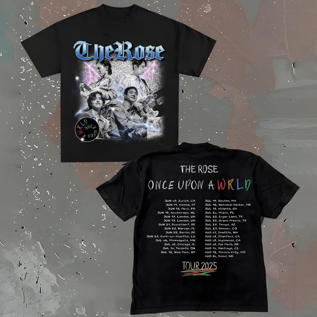 Retro The Rose Once Upon AWRLD Tour Shirt The Rose WRLD Road Map Sweatshirt The Rose WRLD