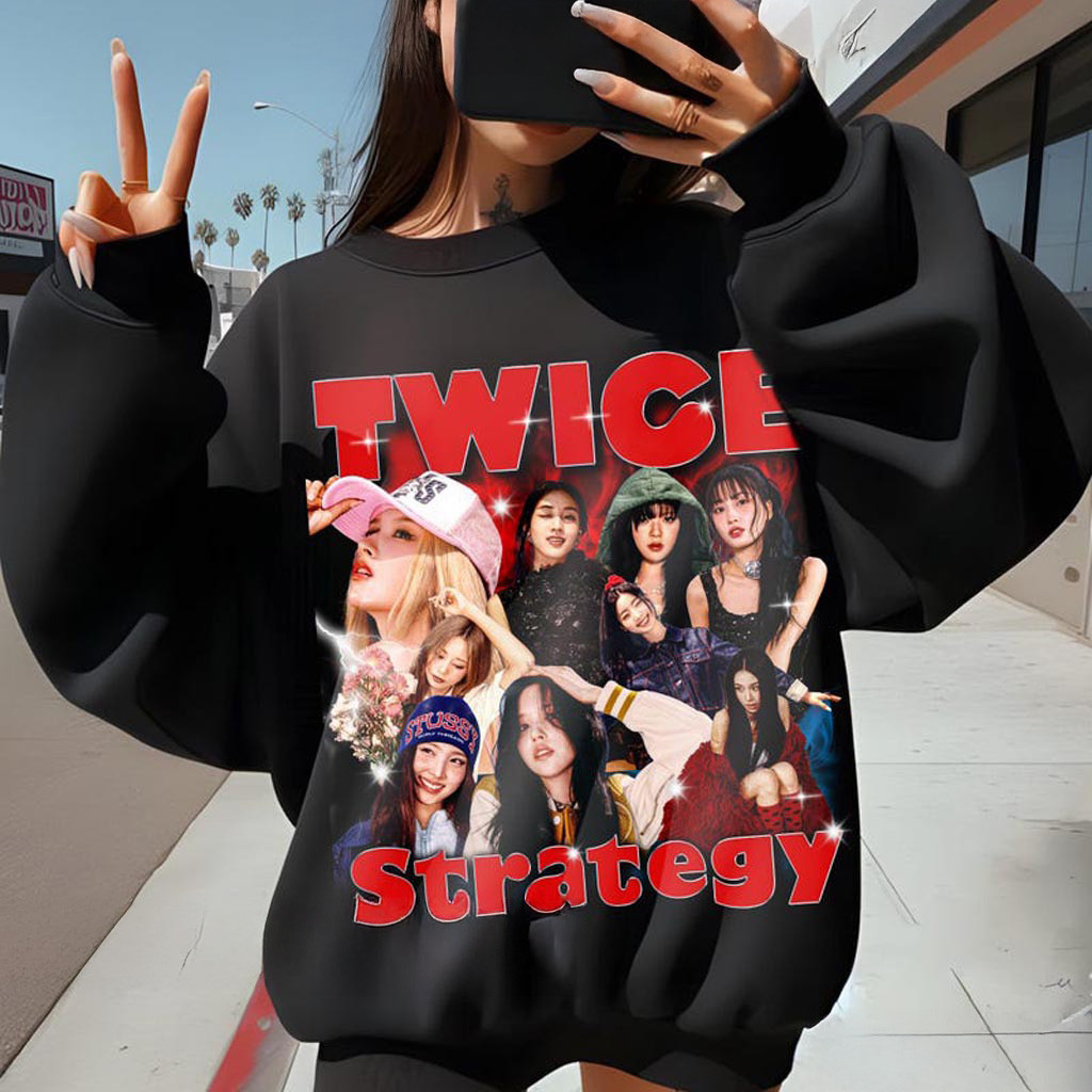 Retro Twice Strategy Shirt Guess My Strategy Sweatshirt TWICE 14th Mini Album Shirt Twice