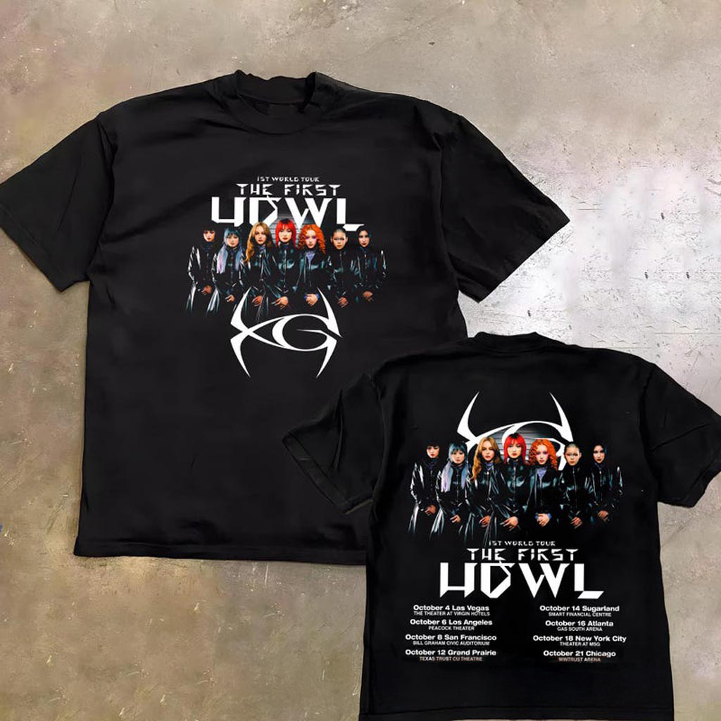 Retro XG 1st World Tour Shirt Xg The first HOWL Sweatshirt Xg Woke Up Jurin Chisa Cocona