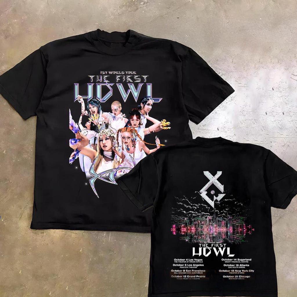 Retro XG 1st World Tour Shirt Xg The first HOWL Sweatshirt Xg Woke Up XG Tour 2024 Merch Xg