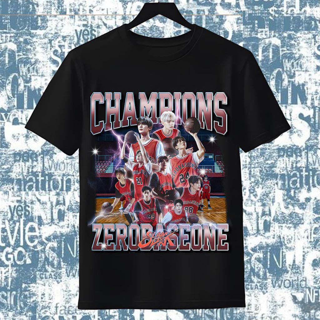 Retro ZEROBASEONE SlamDunk Shirt, Zerobaseone Never Say Never Shirt, Never Say Never Album ZB1