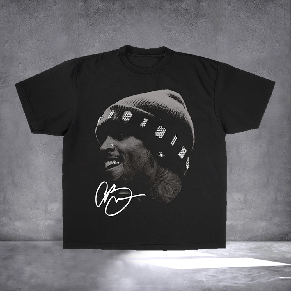Rhinestone Big Head T-Shirt Best Gifts For Music Lovers