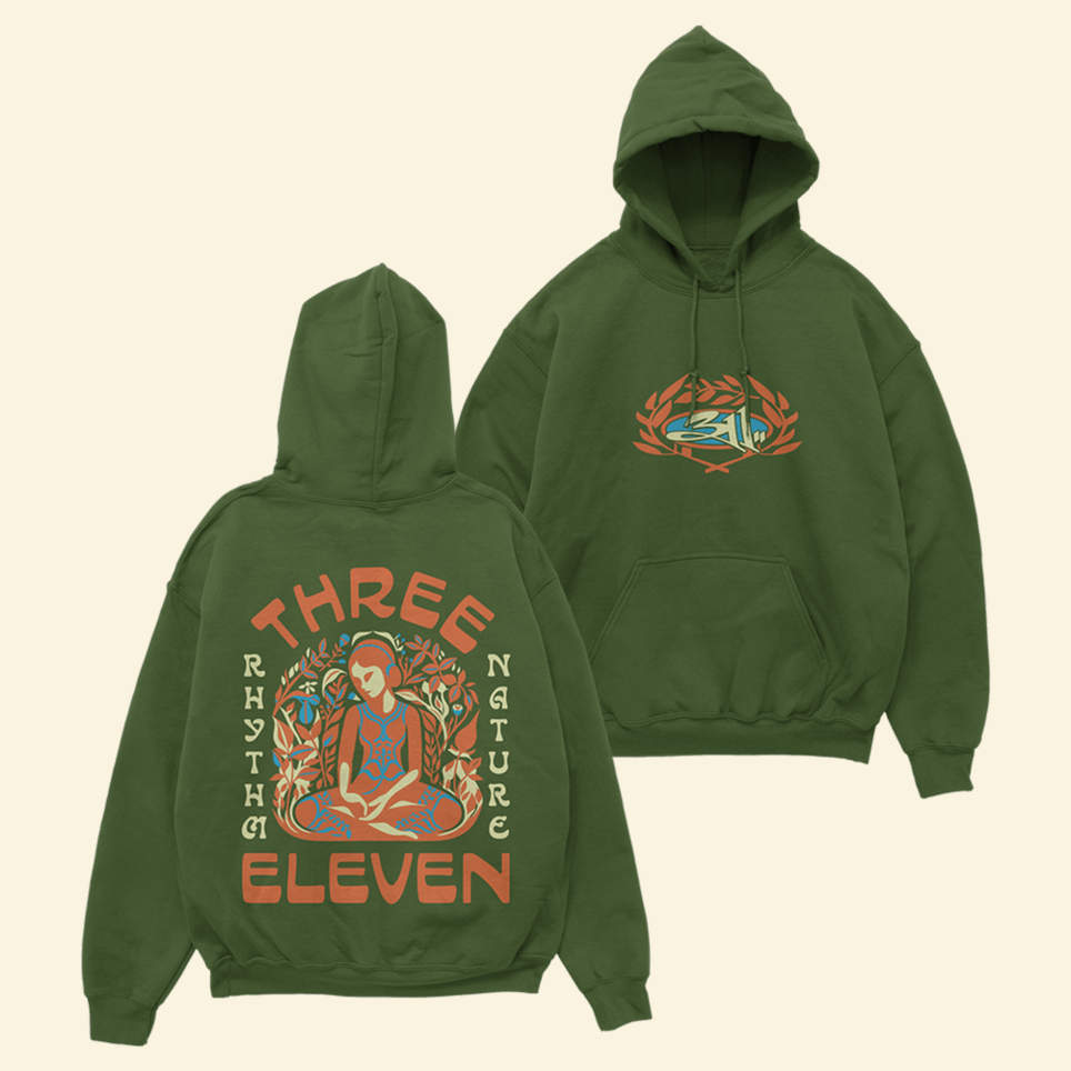 Rhythm Nature Green Hoodie 311 Merch Birthday Gifts For Band Fans Vintage Hoodie Gifts For Men