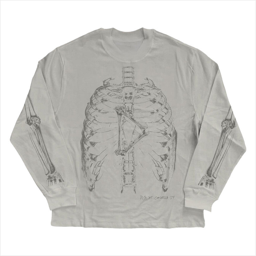 Ribcage Long Sleeve T-Shirt Doja Cat Merch Birthday Gifts For Music Fans Gifts For Best Friend