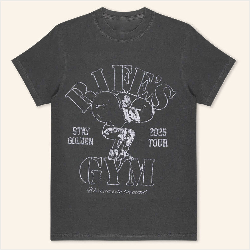 Rife's Gym Faded Black T-Shirt Matt Rife Merch Best Birthday Gifts For Brother Gifts For BFF