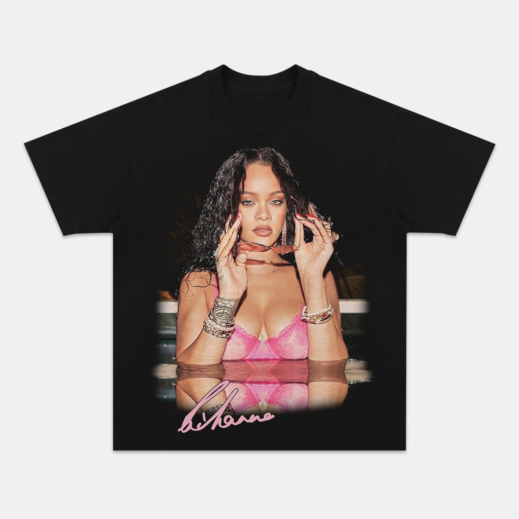 Rihanna Water Graphic T-Shirt Fan Merch Christmas Ideas For Wife