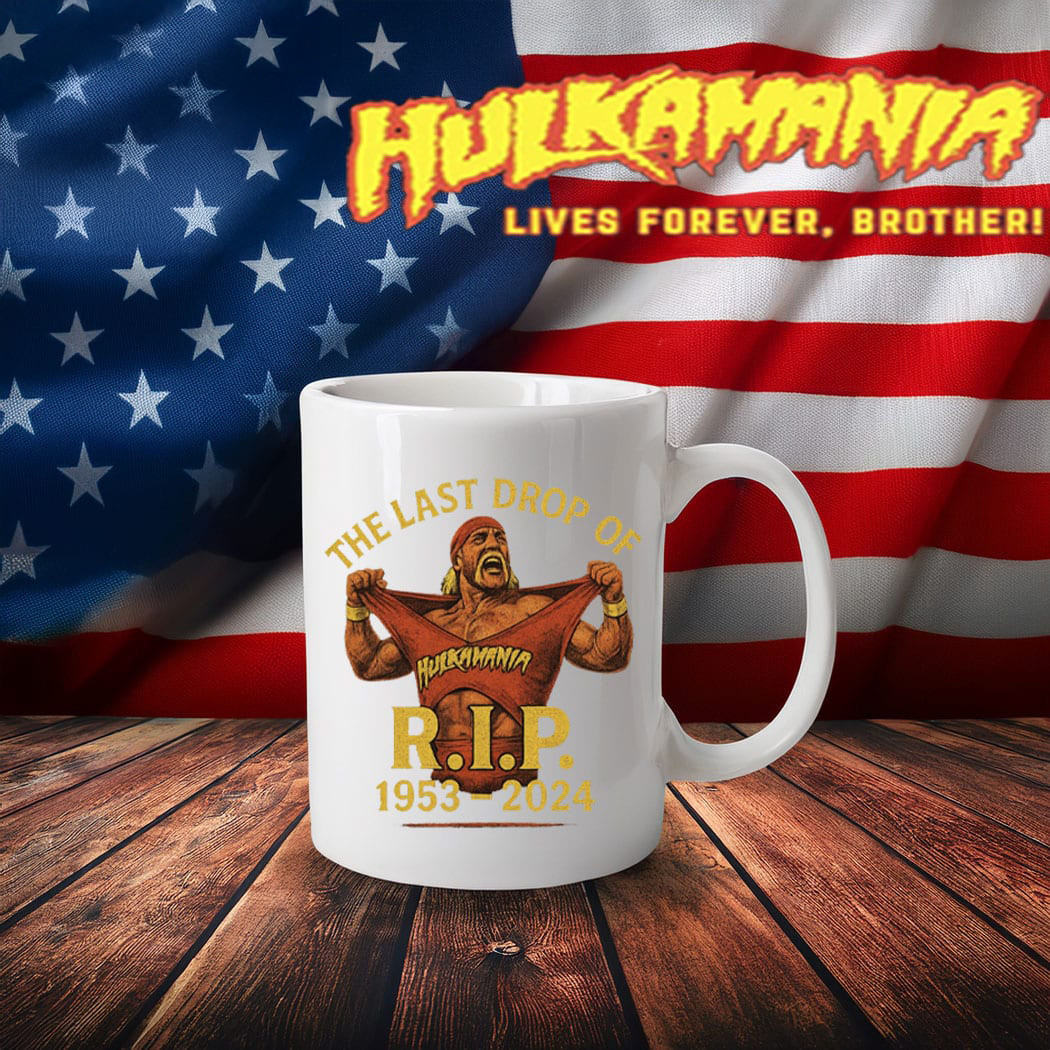 Rip Hulk Hogan Hulkamania Mug Legend Never Dies Fan Gift