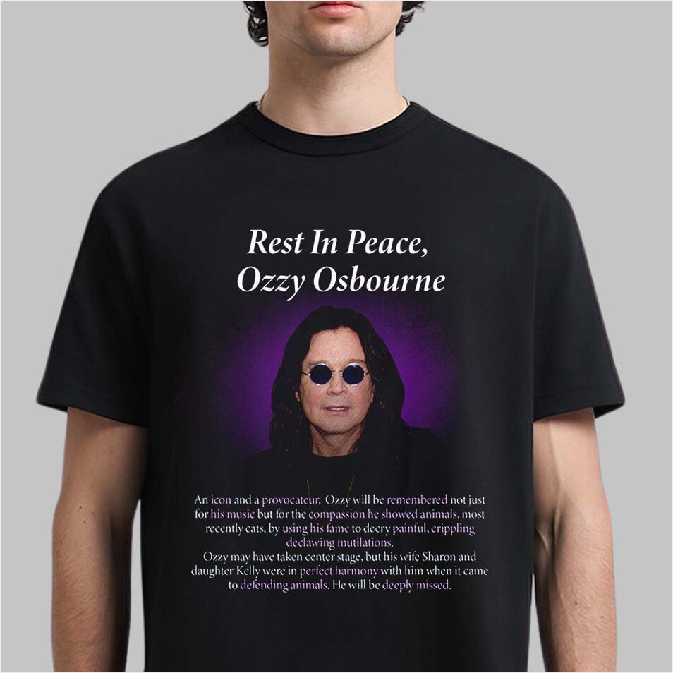 RIP Ozzy Osbourne Shirt Rest In Peace Prince Of Darkness An Icon And A Provocateur T-Shirt Ozzy Osbourne Merch