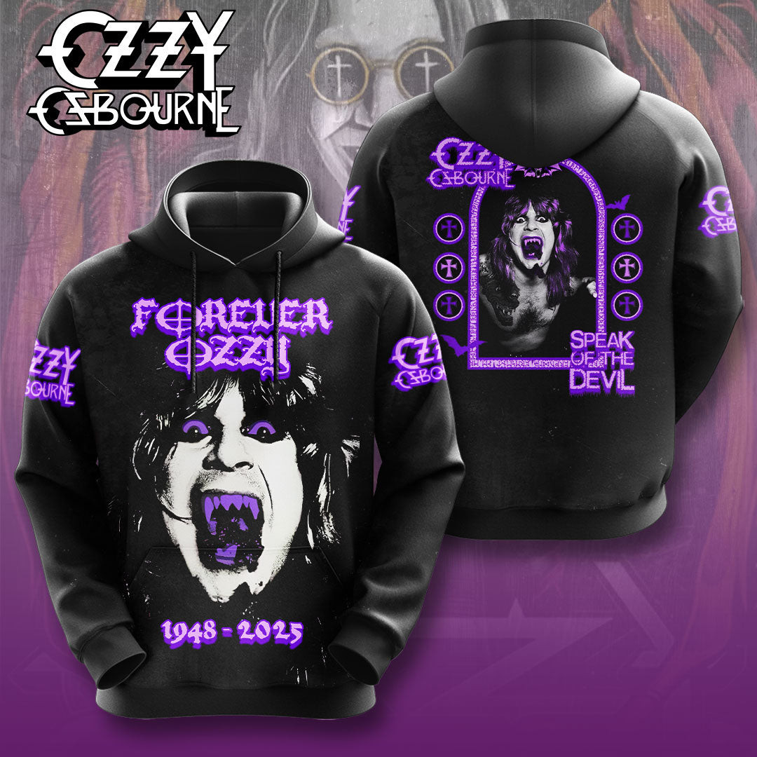 Rip Ozzy Osbourne Thank You For The Memories Hoodie Forever Ozzy Hoodie
