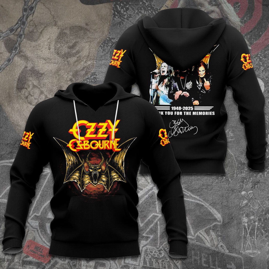 Rip Ozzy Osbourne Thank You For The Memories Hoodie Husband Presents