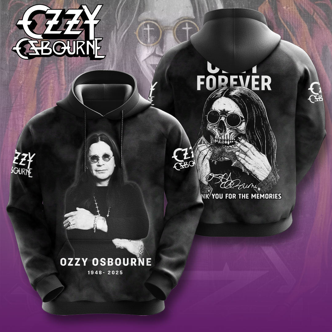 Rip Ozzy Osbourne Thank You For The Memories Hoodie Music Gift Ideas For Guys