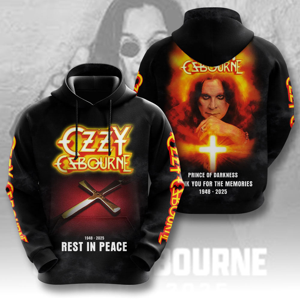 Rip Ozzy Osbourne Thank You For The Memories Hoodie Rest In Peace Hoodie For Fans