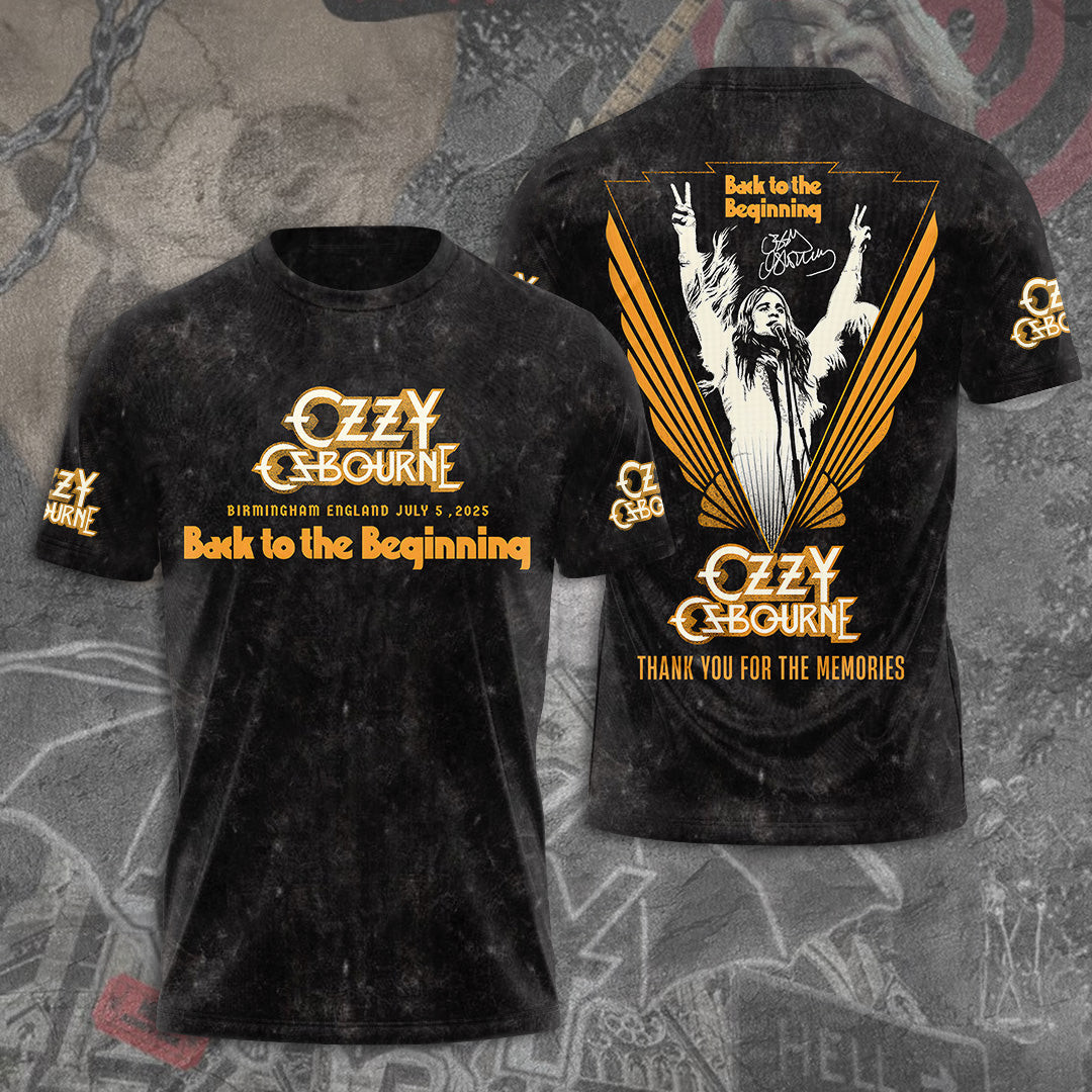Rip Ozzy Osbourne Thank You For The Memories Shirt Back To The Beginning T-Shirt