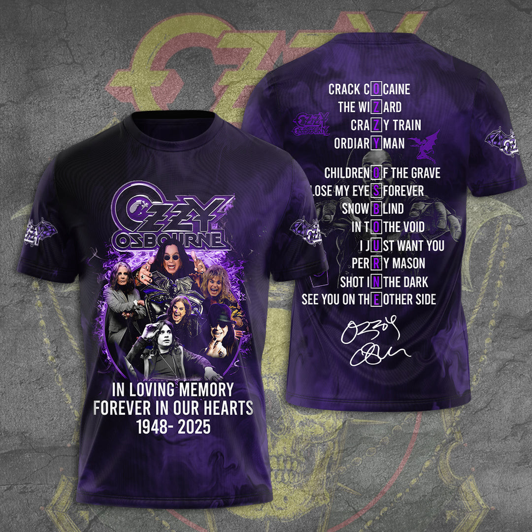Rip Ozzy Osbourne Thank You For The Memories Shirt Best Gifts For Music Lovers