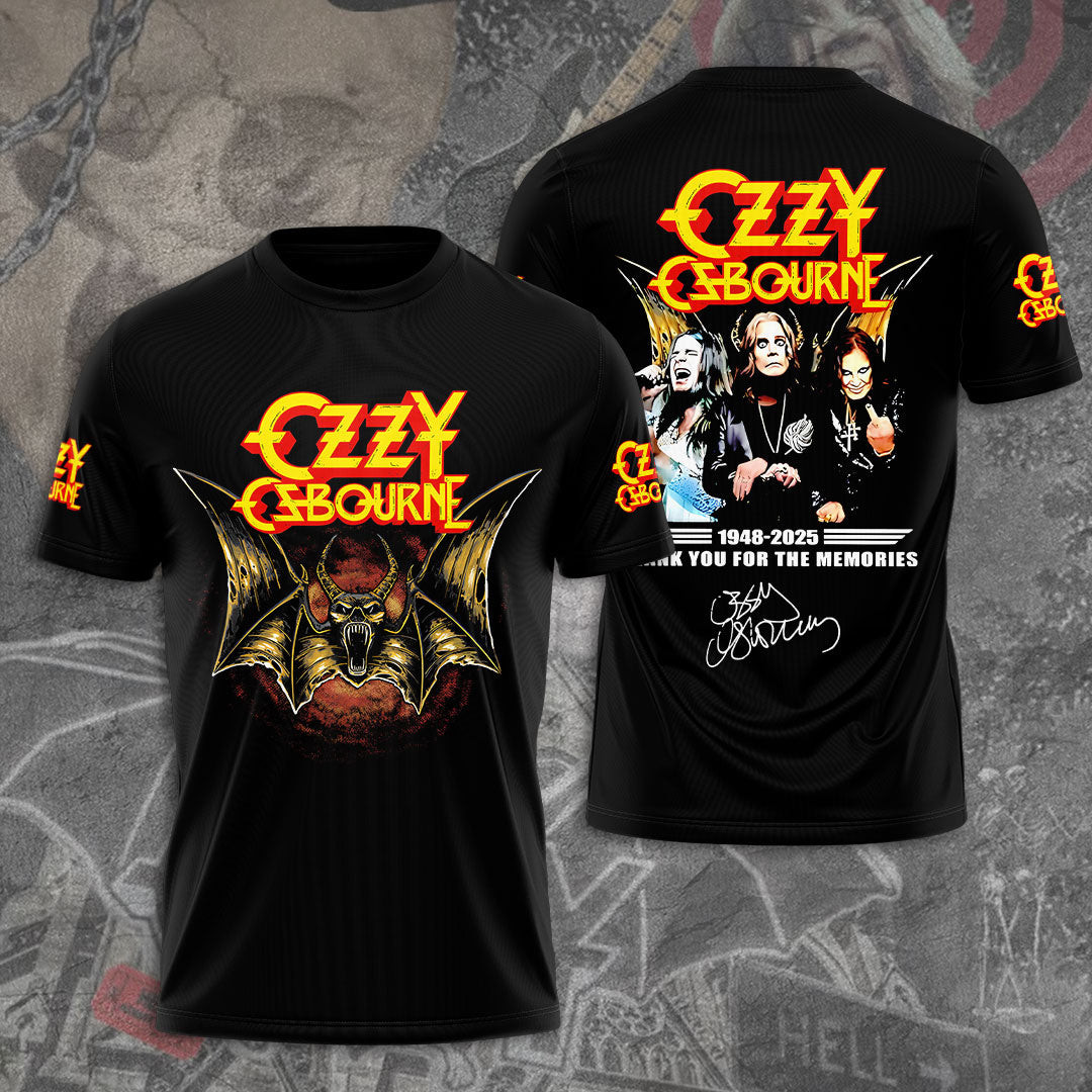 Rip Ozzy Osbourne Thank You For The Memories Shirt Gifts For Music Enthusiasts