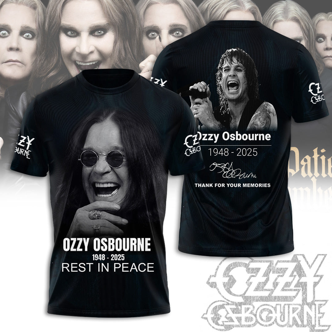 Rip Ozzy Osbourne Thank You For The Memories Shirt Gifts For Music Fans