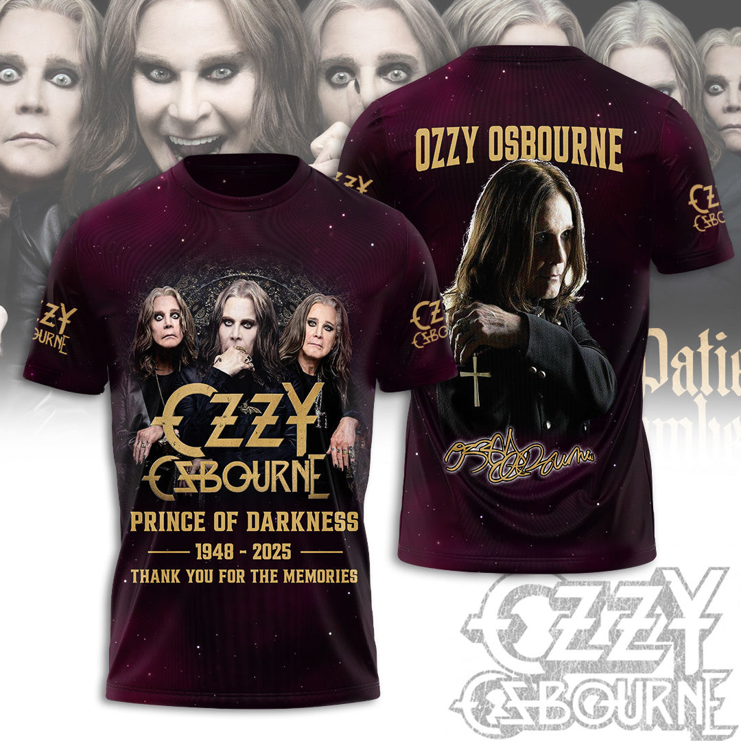 Rip Ozzy Osbourne Thank You For The Memories Shirt Gifts For Music Lovers