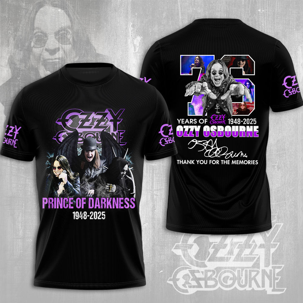 Rip Ozzy Osbourne Thank You For The Memories Shirt Gifts For People Who Like Music