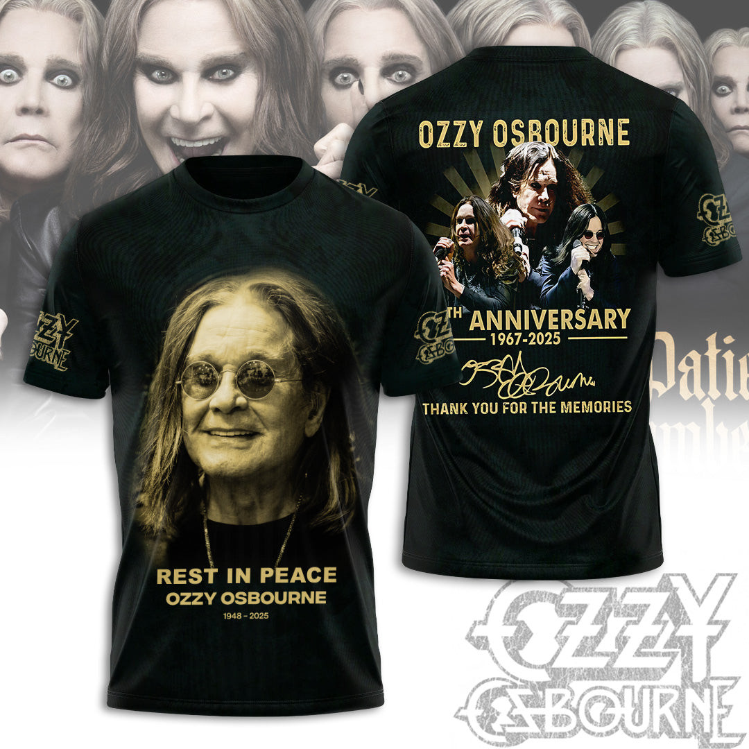 Rip Ozzy Osbourne Thank You For The Memories Shirt Gifts For Someone Who Likes Music