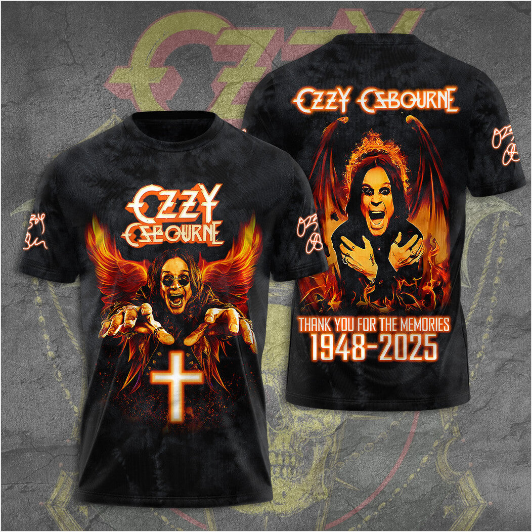RIP Ozzy Osbourne Thank You For The Memories Shirt Ozzy Osbourne Shirt Birthday Gifts For Fans