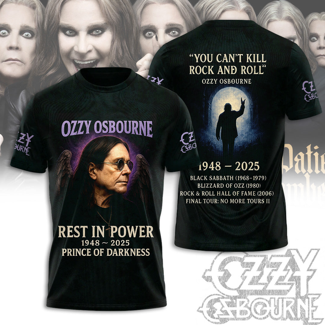 Rip Ozzy Osbourne Thank You For The Memories Shirt Presents For Music Lovers